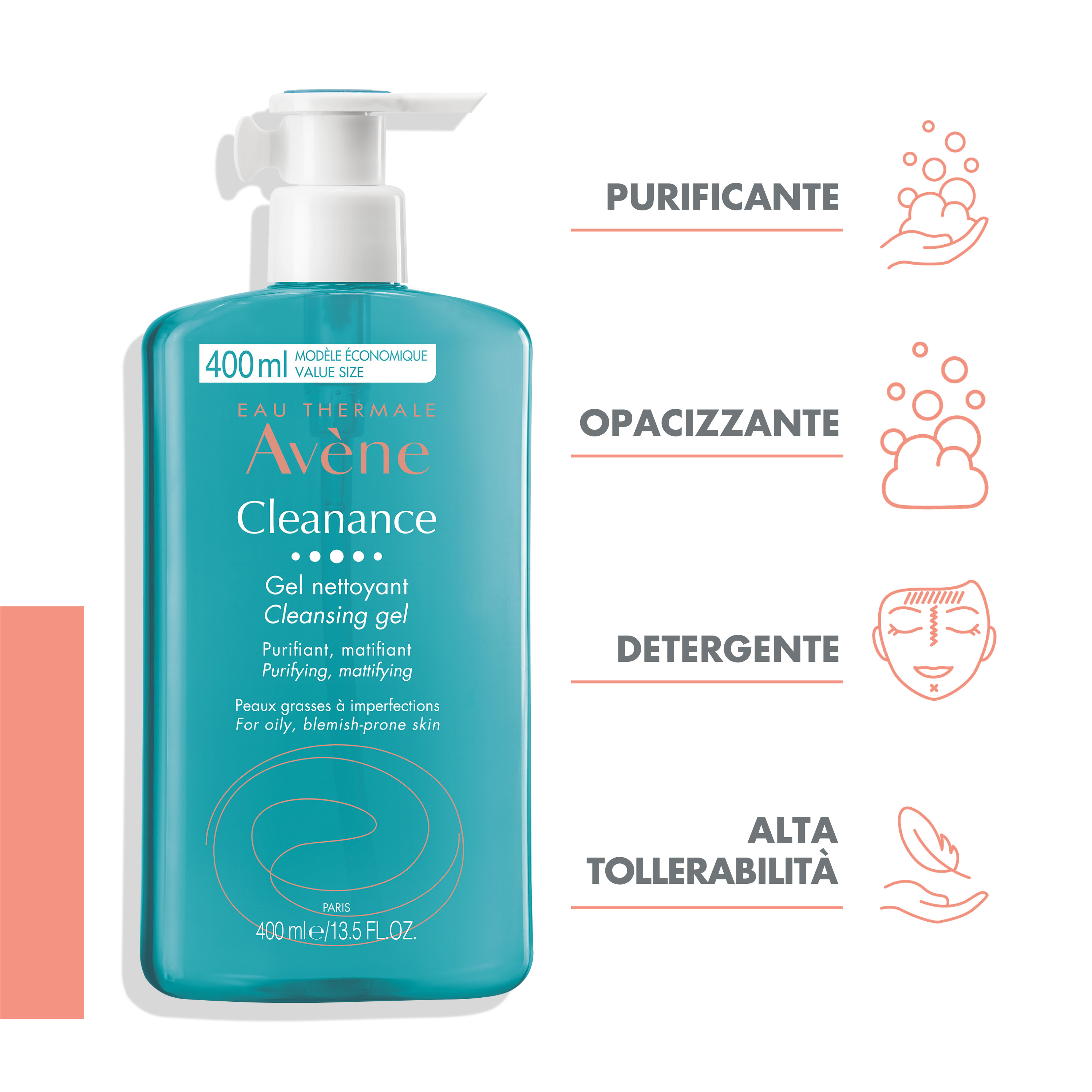 

Cleanance Gel Detergente Avène 400ml